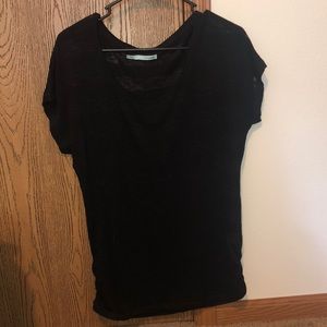 Striped sheer/sweater material